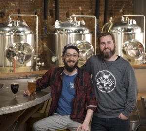 Jarfly Brewing Company owners Daniel Stroud and Del Stephens