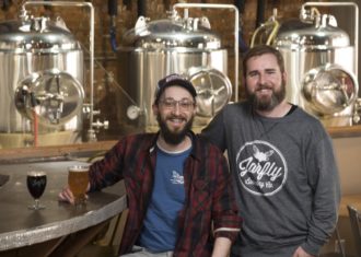 Jarfly Brewing Company owners Daniel Stroud and Del Stephens