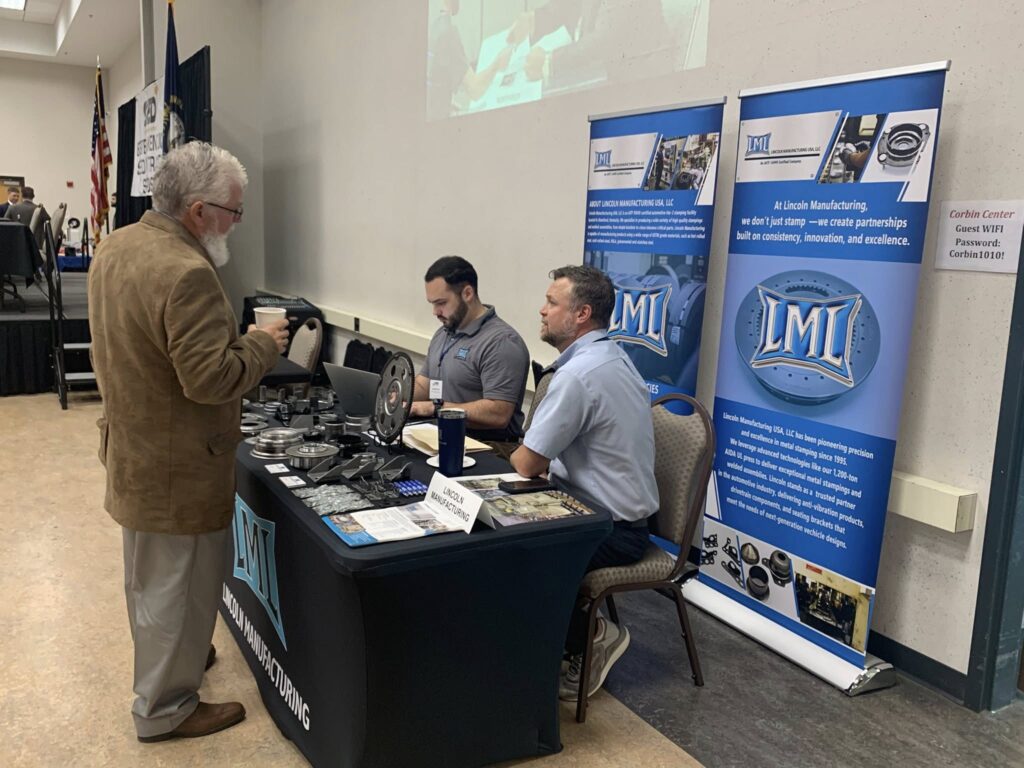 Lincoln Manufacturing USA was one of the businesses displaying its capabilities during the day-long activities.